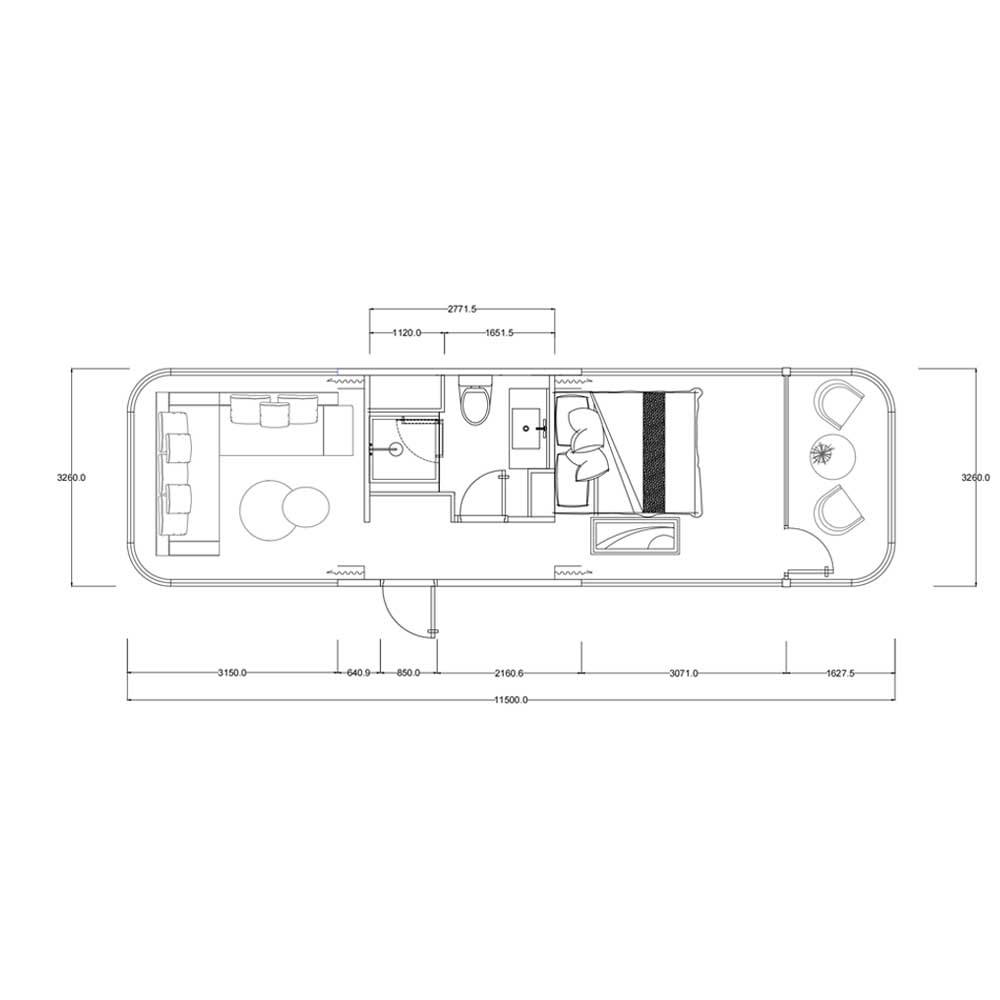 The "Apex" Series: Luxury Panoramic Tiny Home & Modular Resort Pod Unit