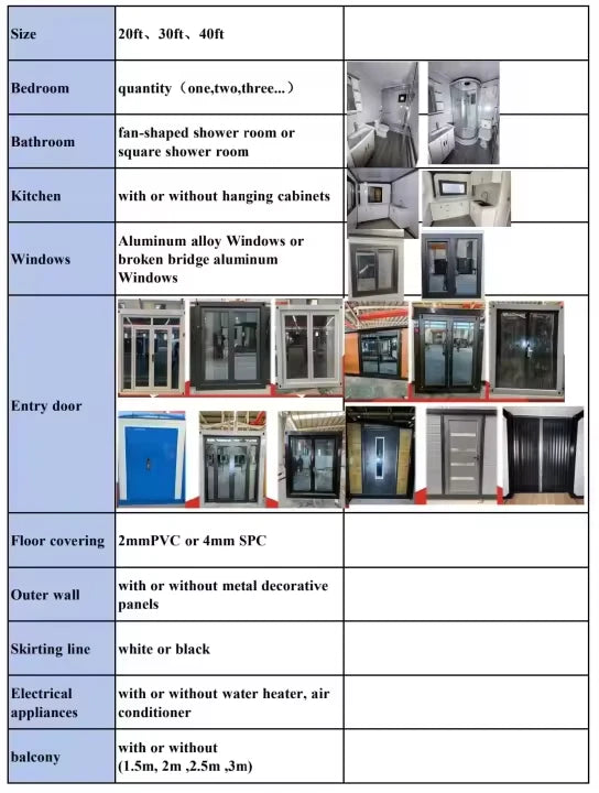 40FT 2BR/1BA Modular House Prefab Villa Office Unit