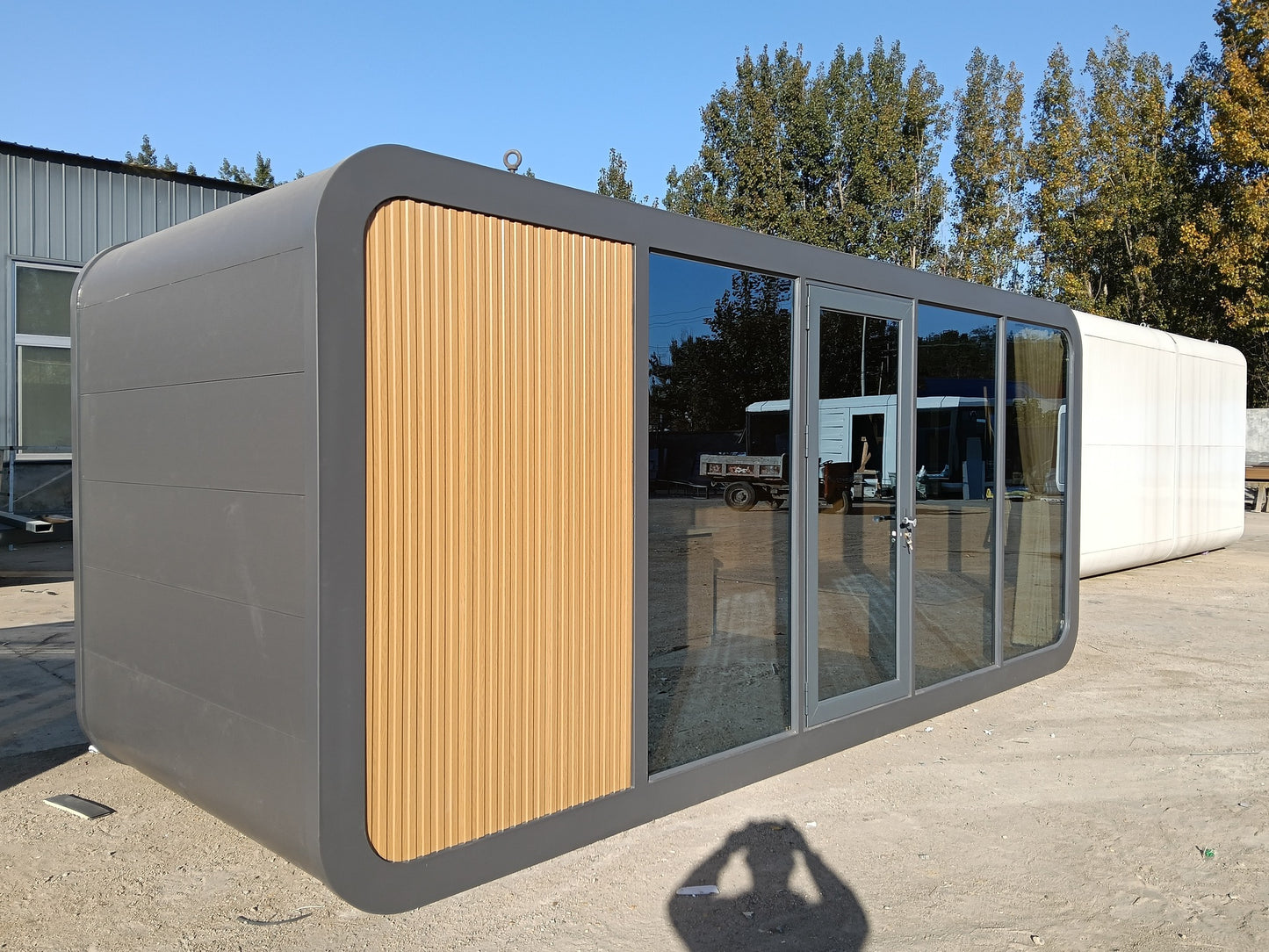 Panoramic Cabin Unit: Modern Prefab Office & Guest Pod