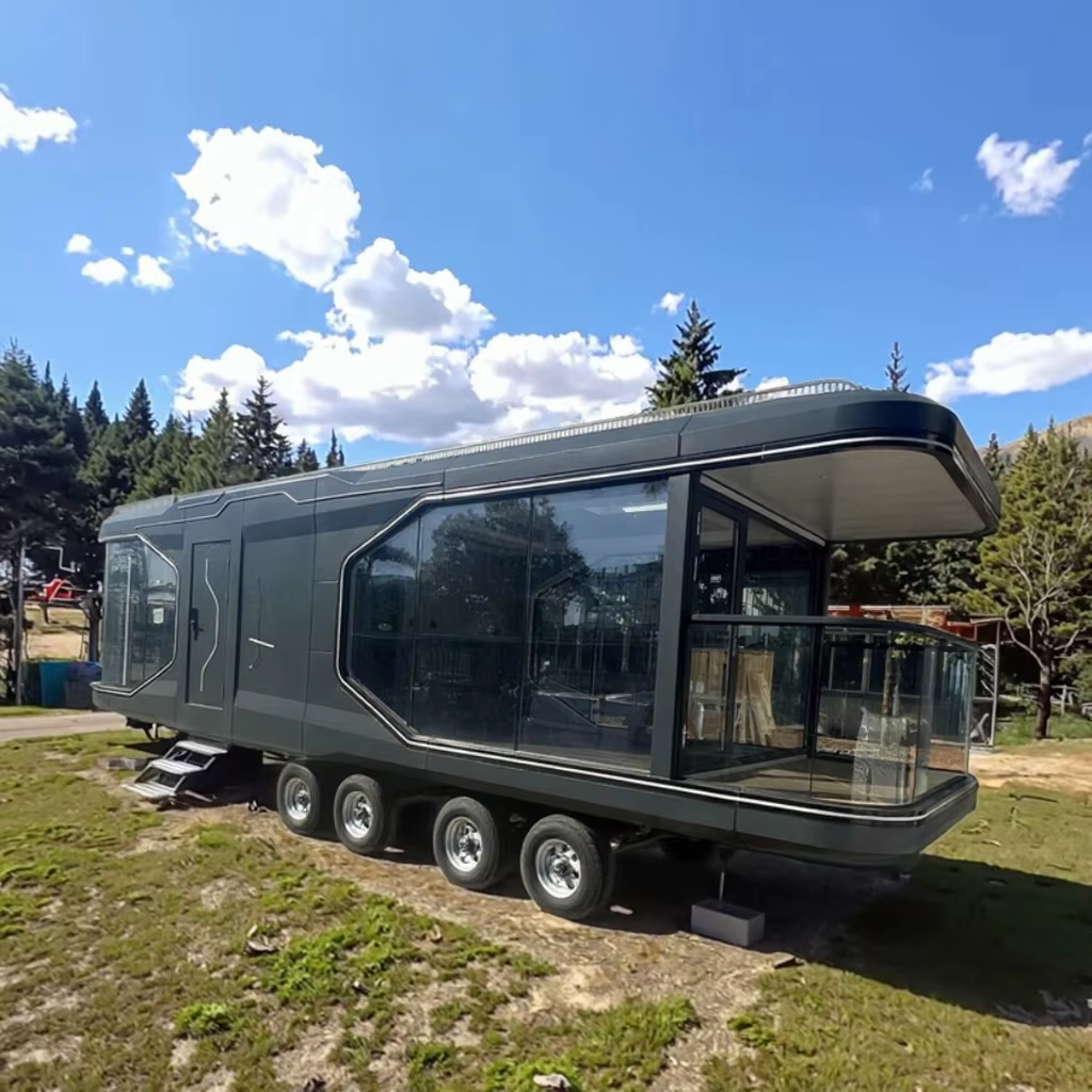 The "Apex" Series: Luxury Panoramic Tiny Home & Modular Resort Pod Unit