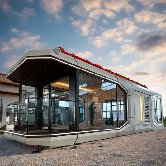 The "Apex" Series: Luxury Panoramic Tiny Home & Modular Resort Pod Unit