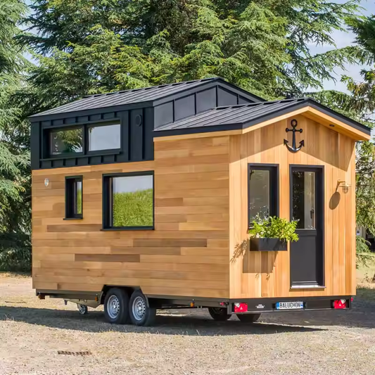 Modern Tiny Home on Wheels: Steel-Framed Travel Trailer Home