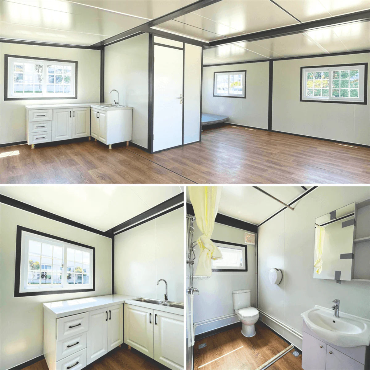 Expandable Prefab Tiny Home with Bathroom, Kitchen & Modern Villa-Style Design