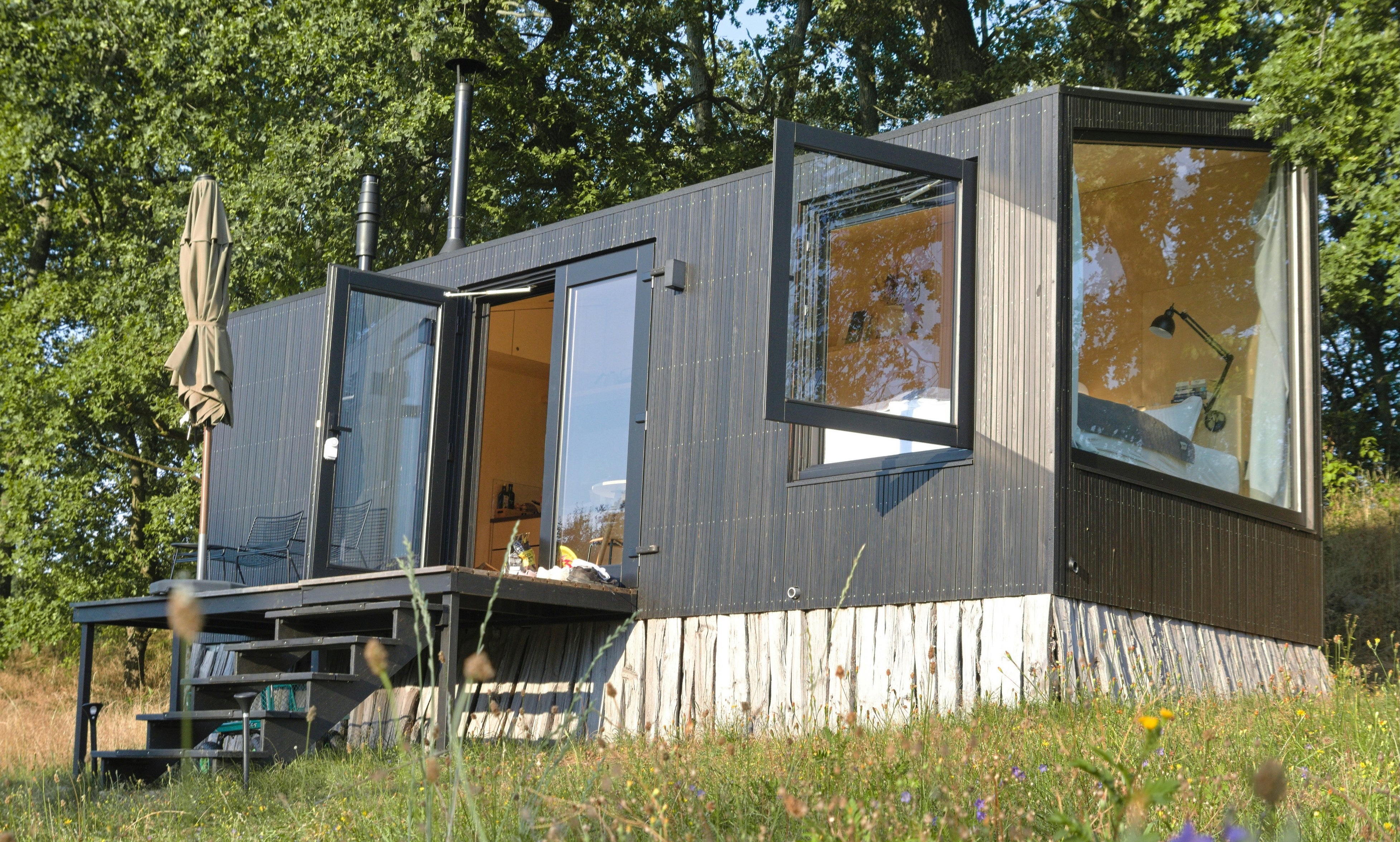 Expandable prefab home shipping image